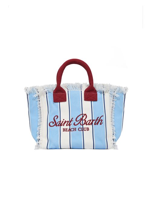 Borsa Colette Beach Stripes in canvas con fantasia a righe Mc2 Saint Barth | COL000100938L